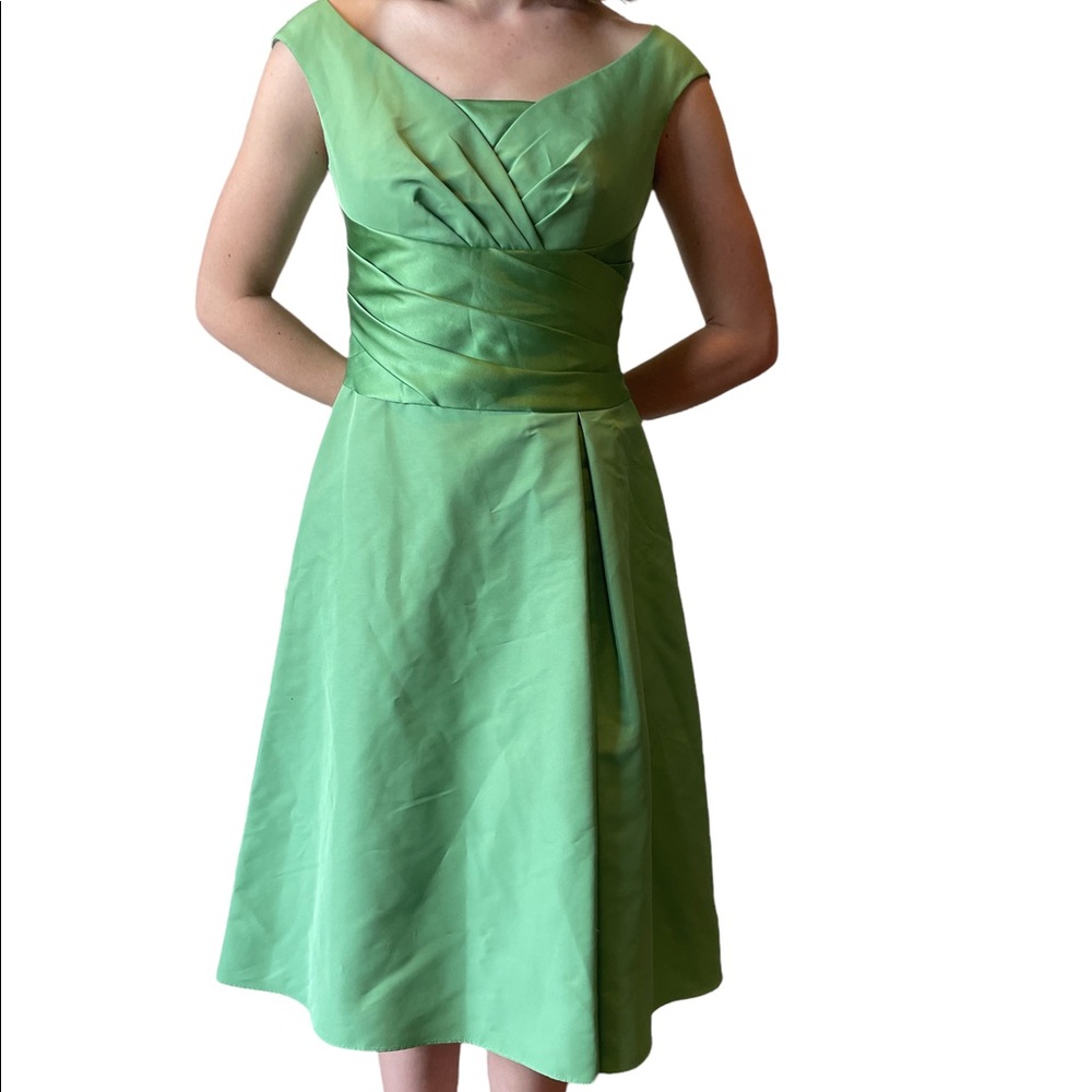 David’s Bridal size 2 dress green